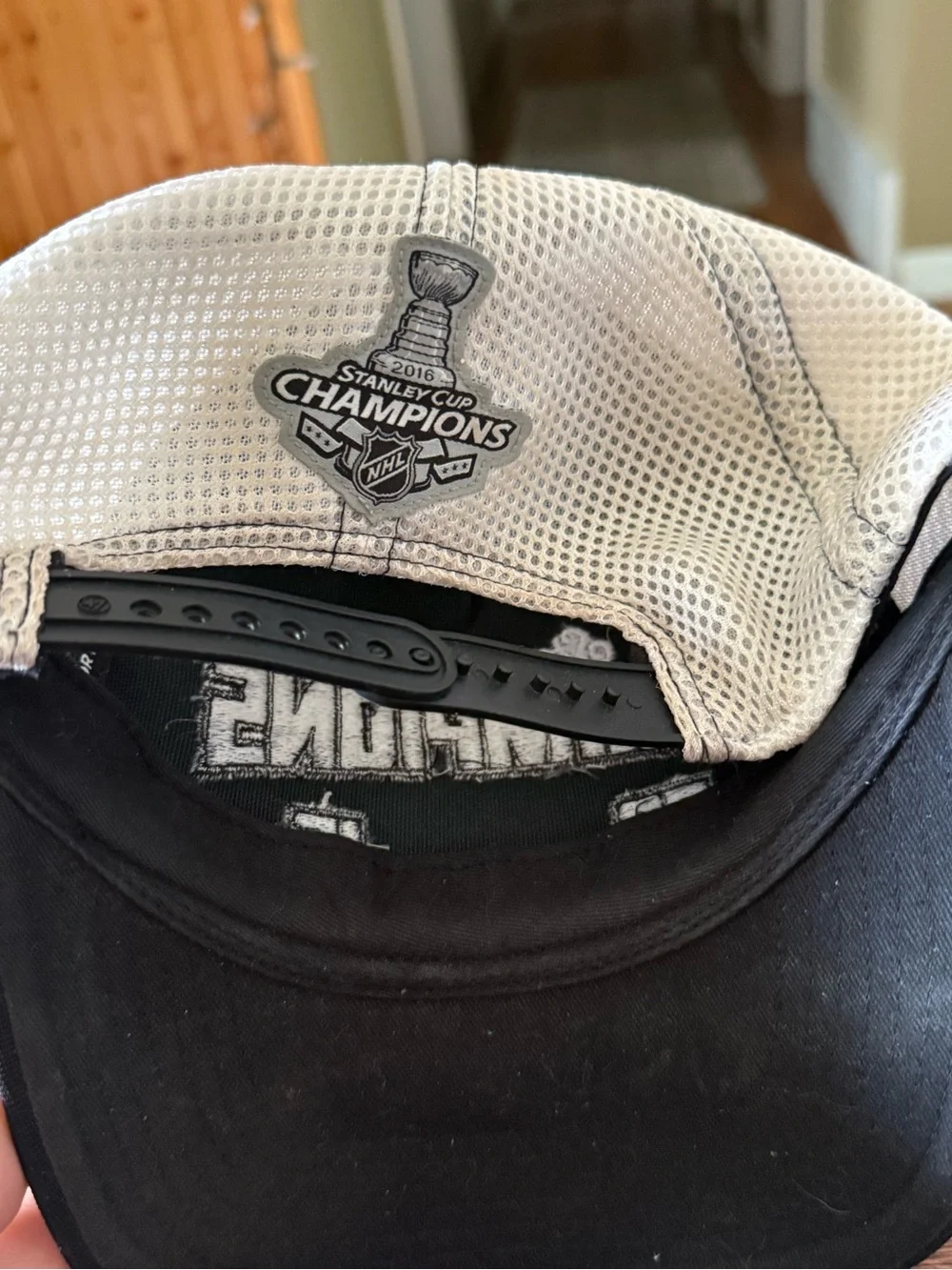 Pittsburgh Penguins 2016 Stanley Cup Champions 47 Brand Mesh Snapback Hat Cap
